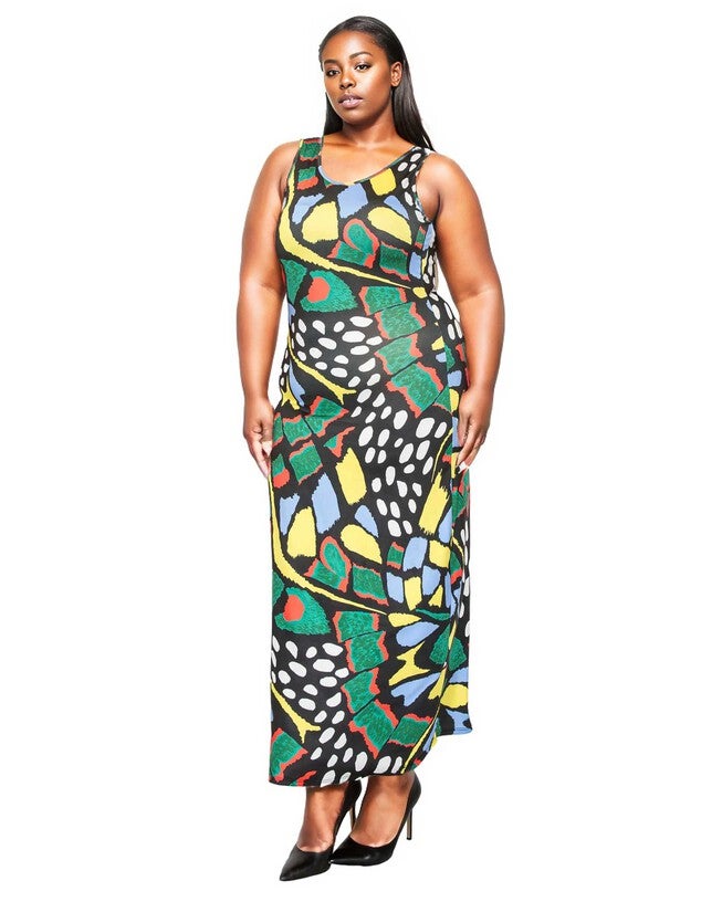 MISTY SLEEVELESS MAXI DRESS, , alternate image number null