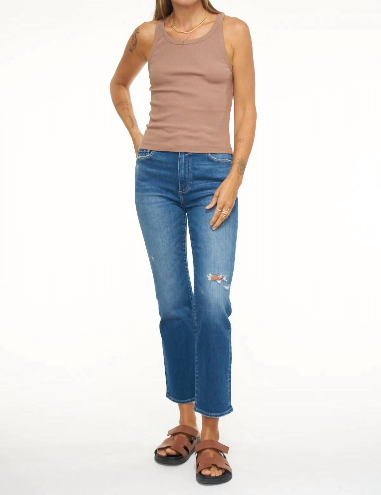 ALDEN TANK TOP IN MUSHROOM, Mushroom / Beige, alternate image number 3