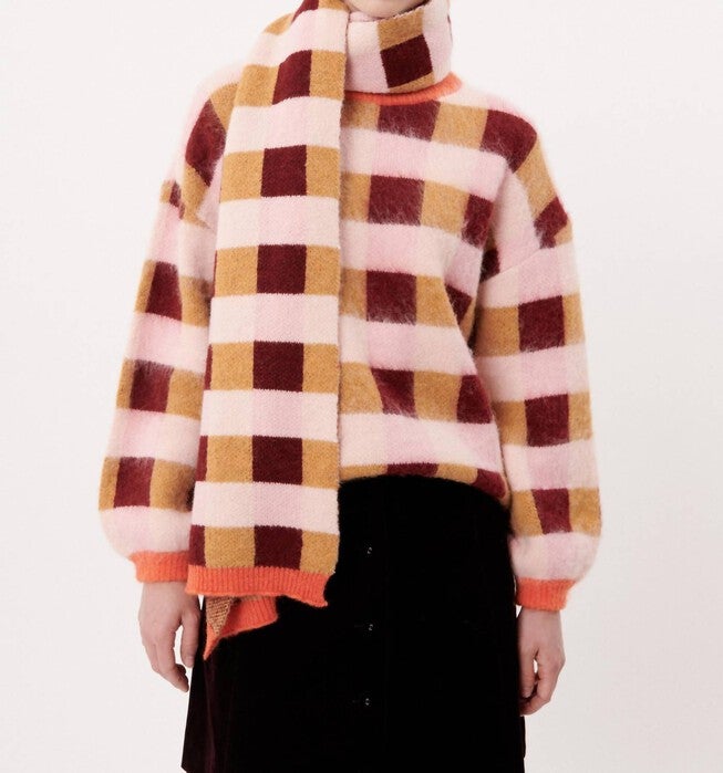 IZEL SCARF IN PINK, Pink / Pink, hi-res image number null