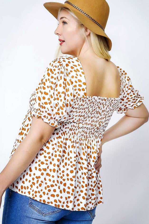 Zahara Smocked Puff Sleeve Top, , alternate image number 5