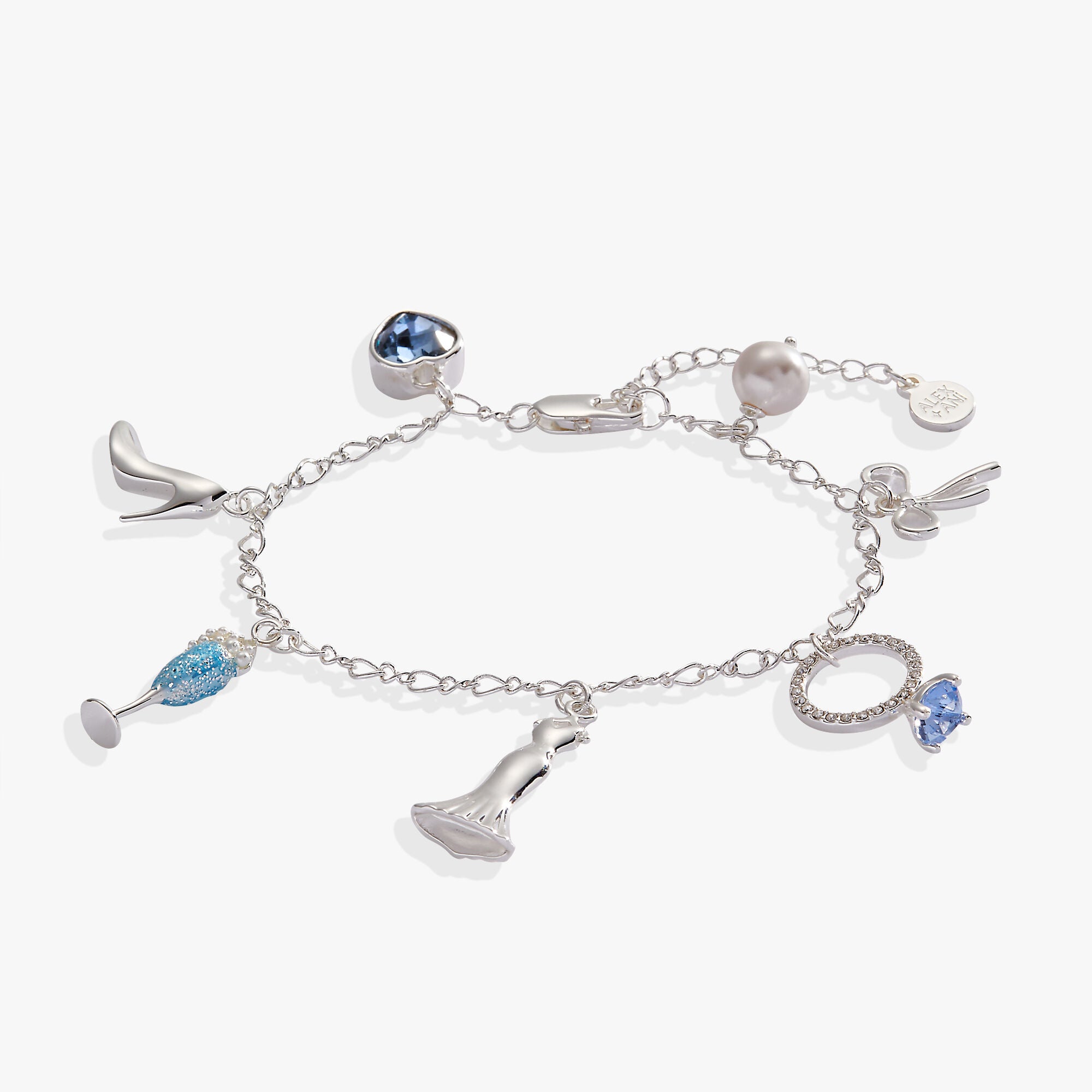 Bridal Multi-Charm Bracelet, Silver / Silver, hi-res image number 0