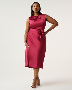 Emmi Satin Midi Dress