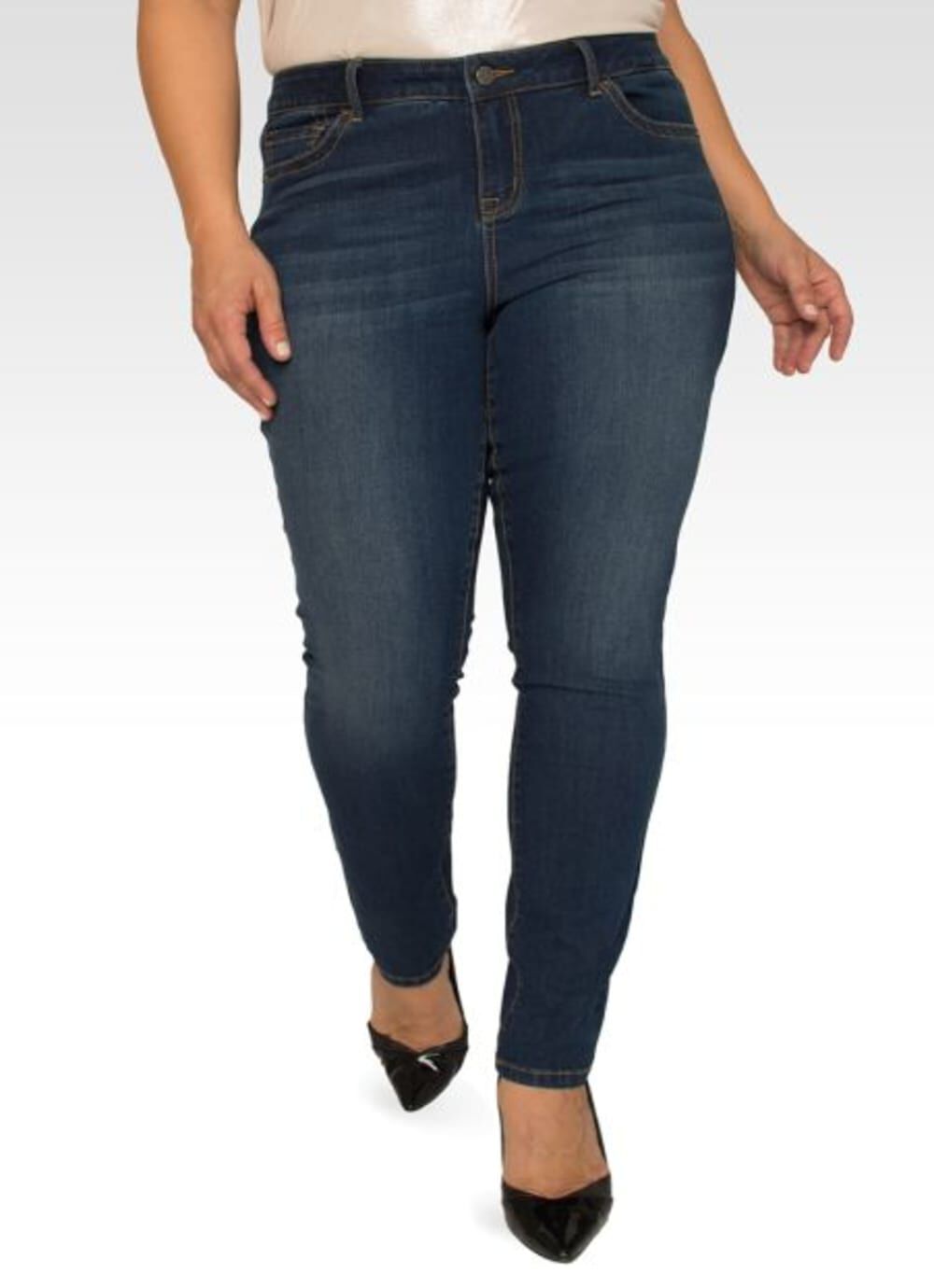 Plus Size Elizabeth Basic 5-Pocket Style Skinny Jean, 1144 Hidden Desert / Medium Wash, hi-res image number 0