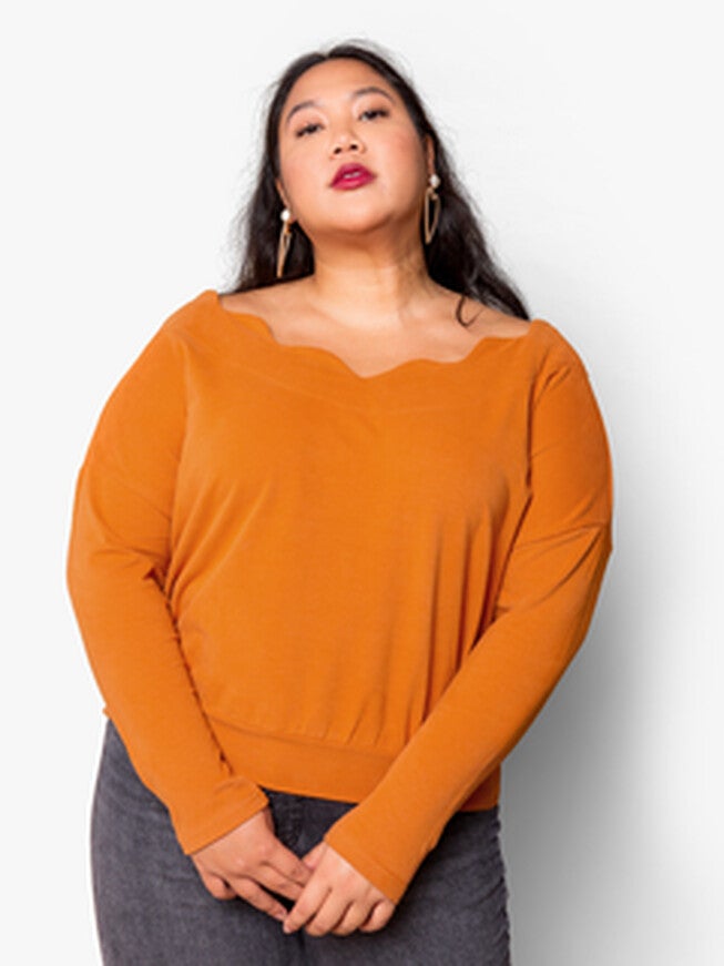 Cathy Pullover, Pecan / Orange, hi-res image number 0