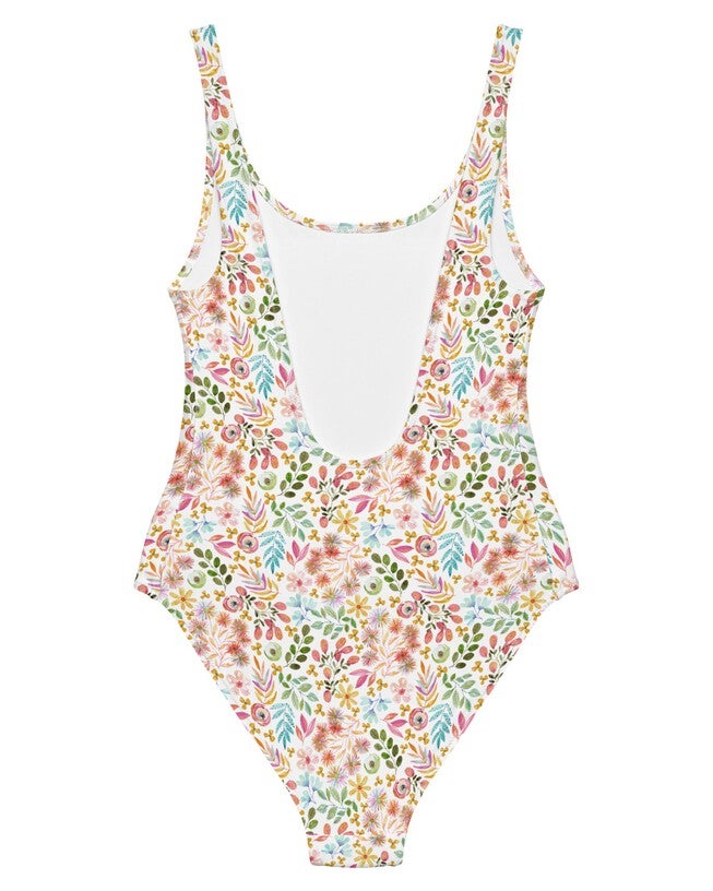 Garden Gala Floral One-Piece Swimsuit, Multi / Pink, alternate image number 1