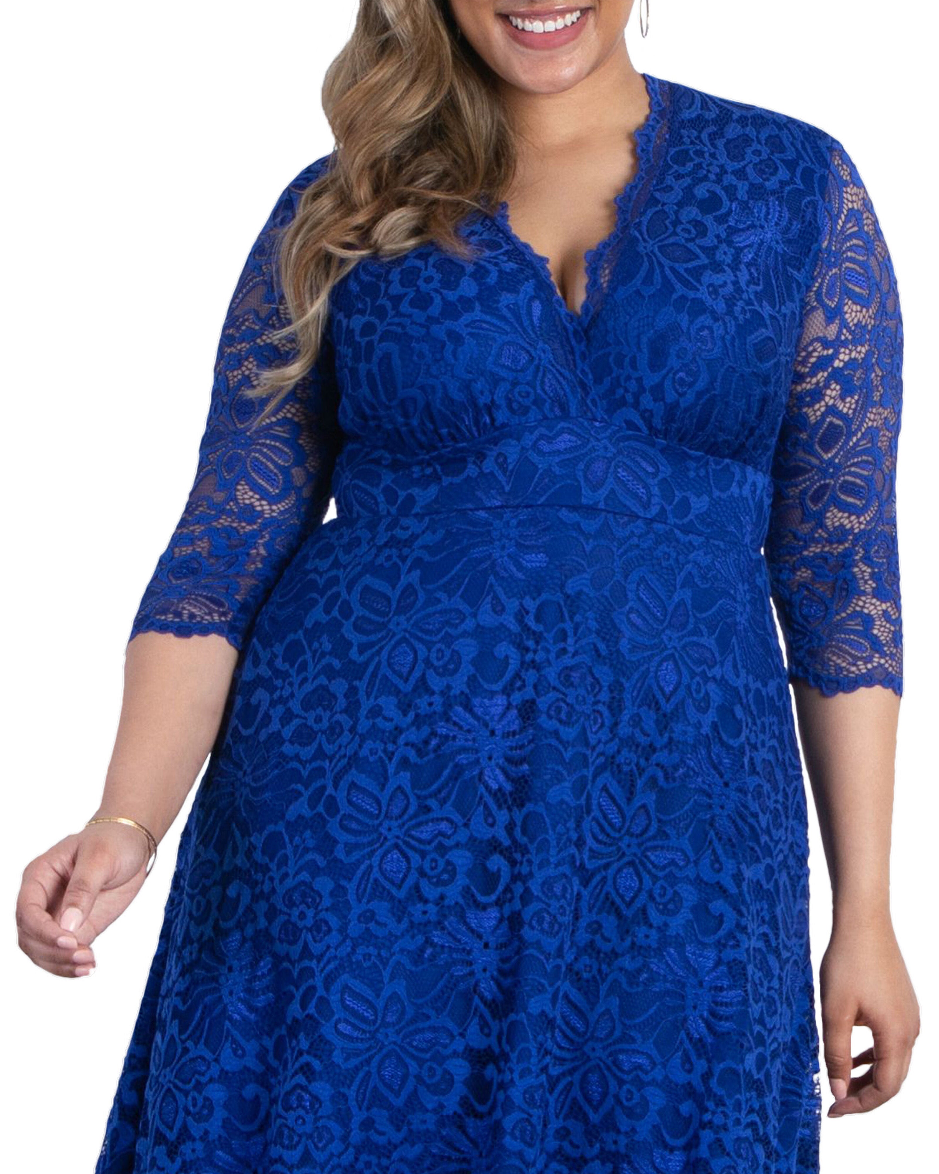 Mademoiselle Lace Cocktail Dress, SAPPHIRE / Royal Blue, alternate image number 1