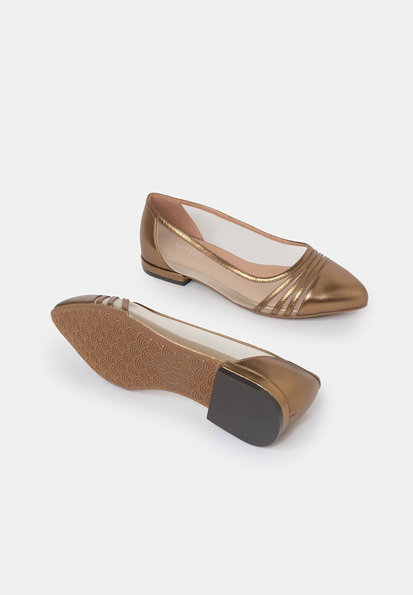 Celeste Ballerina Flats, Bronze / Bronze, alternate image number 3
