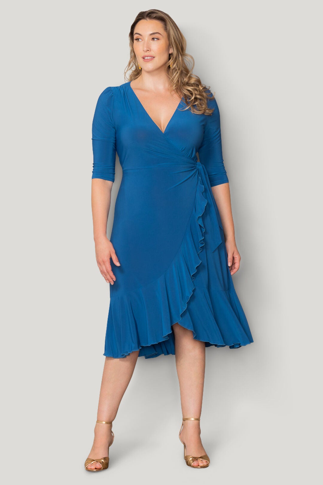 Whimsy Wrap Dress, Aegean Blue / Teal, hi-res image number 0