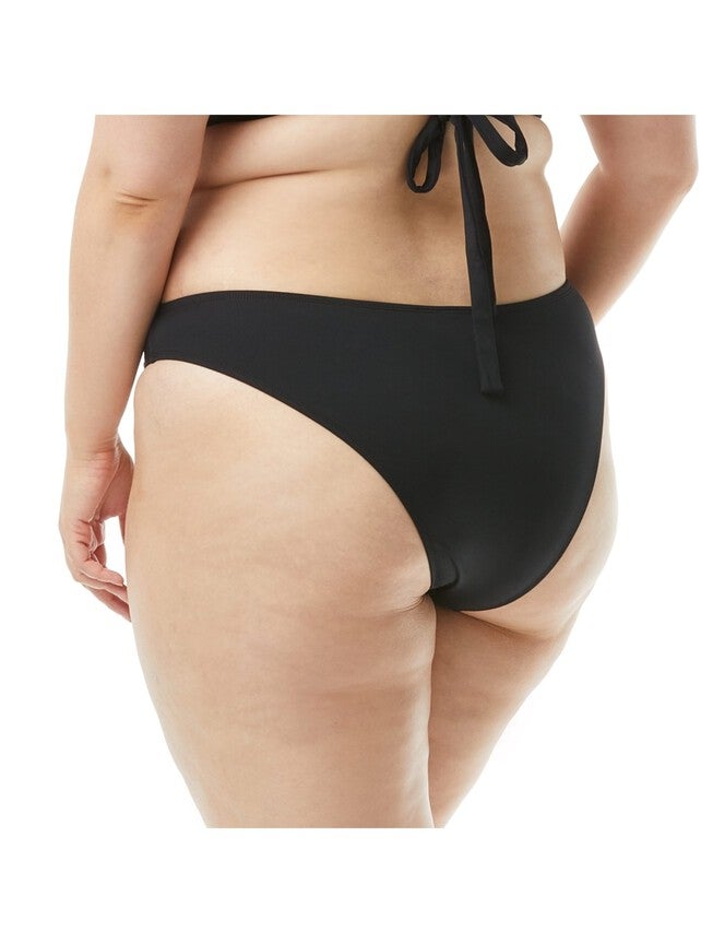 Andi High Leg Cheeky Bikini Bottom, Black / Black, alternate image number null
