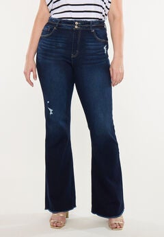 Gill High Rise Flare Jeans (Plus Size)
