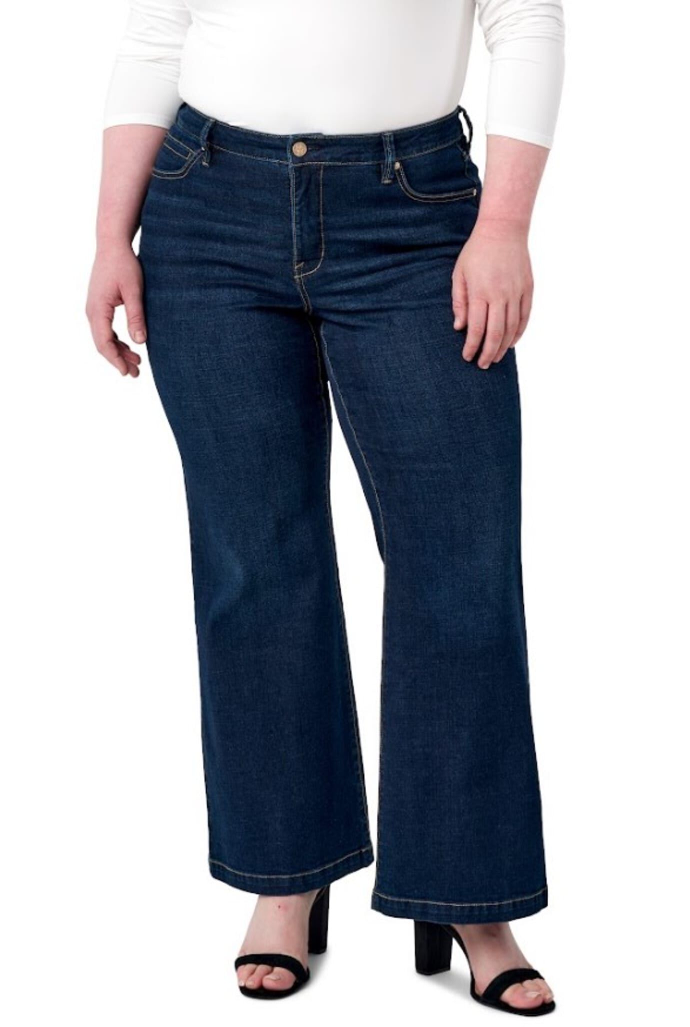 Bella Wide Leg, Quebec / Dark Wash, hi-res image number 0