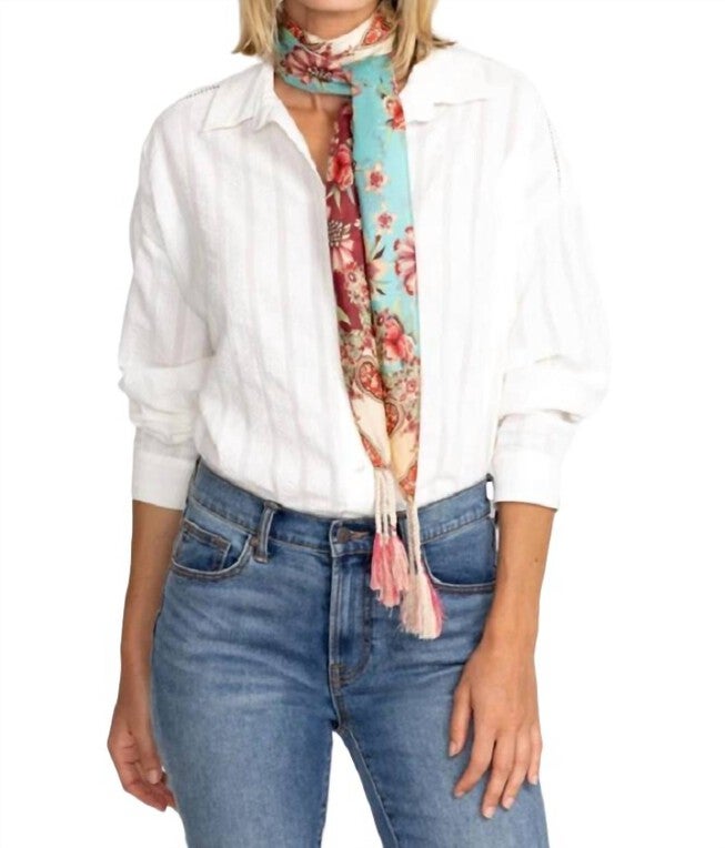 THENA SCARF IN MULTI, Multi / Light Blue, hi-res image number 0