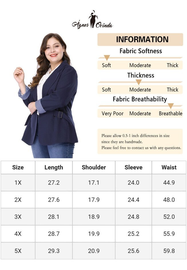 CONTRAST STRIPE CUFF NOTCHED LAPEL BLAZER, Blue / Navy, alternate image number 4