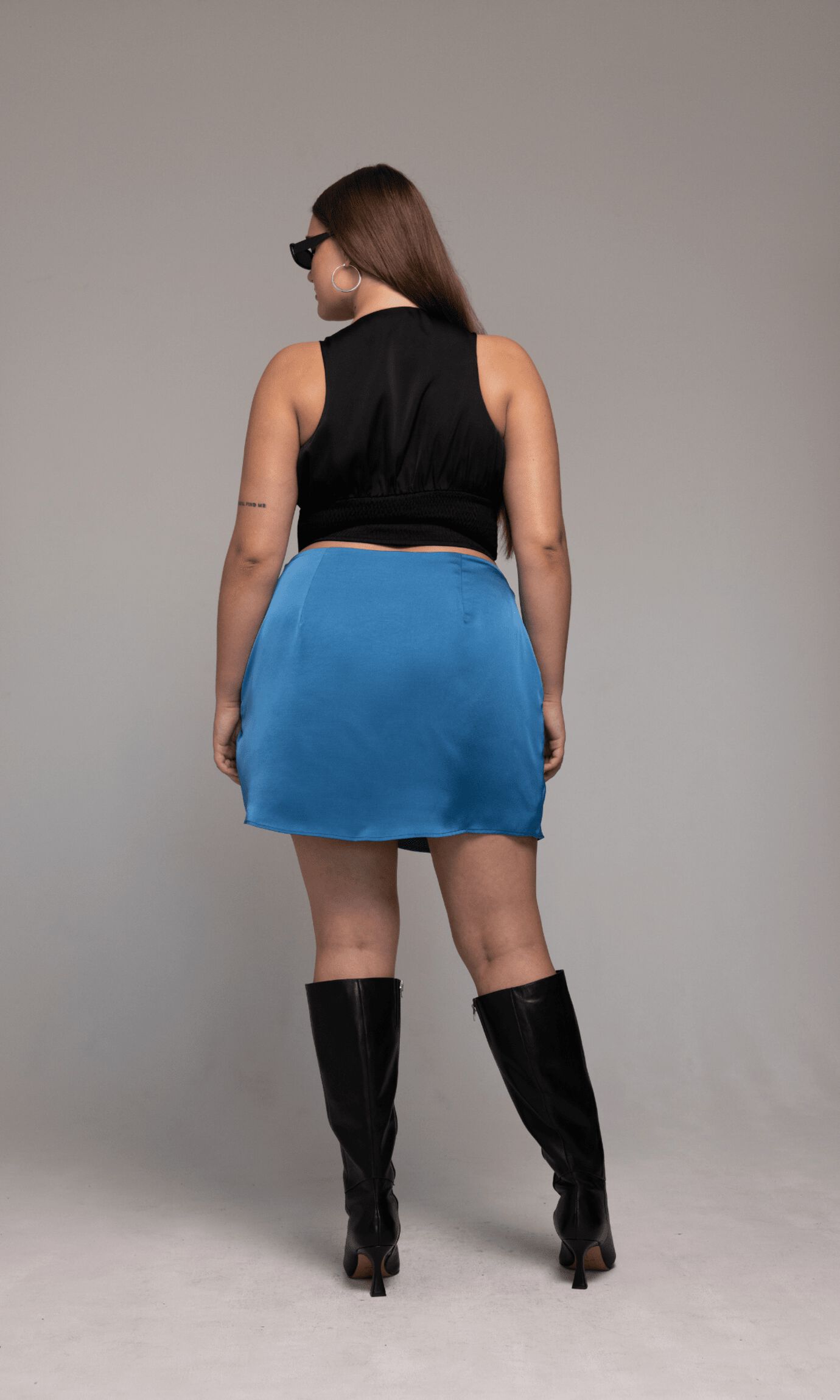 Penelope Skirt, Blue / Light Blue, alternate image number 1