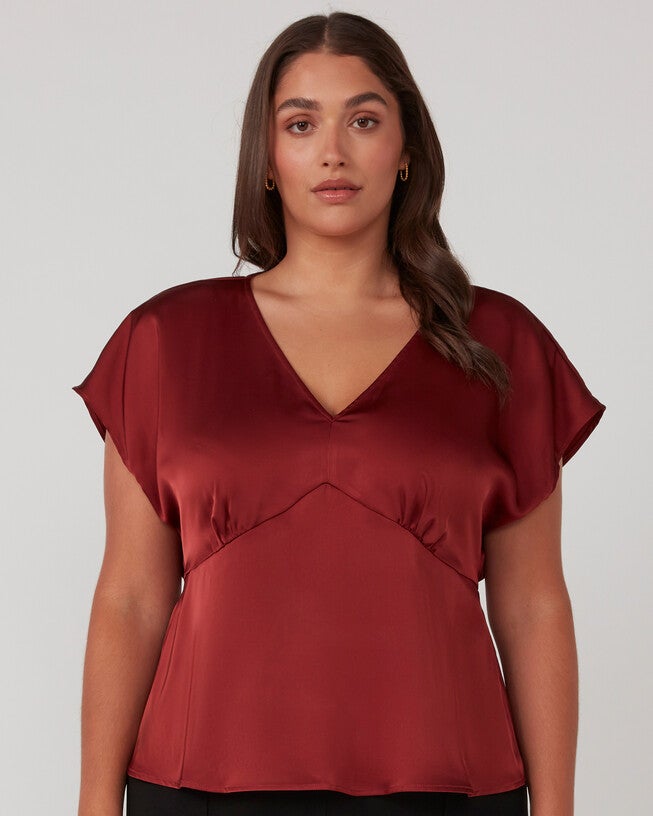 Retreat Empire Line Blouse, Spice / Brown, hi-res image number null