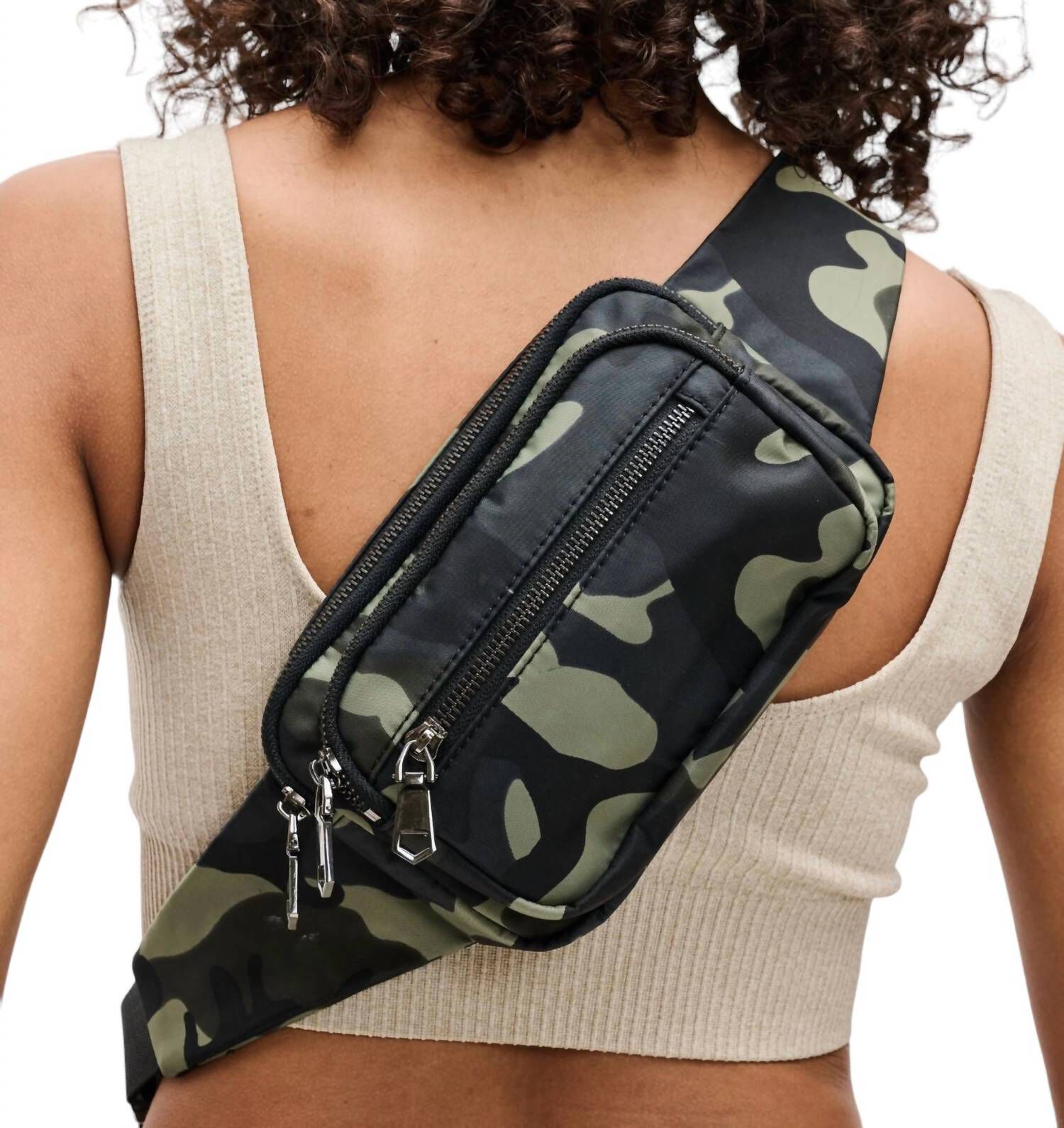 Sol And Selene Hip Hugger Belt Bag In Camo, Camo / Black, alternate image number 2
