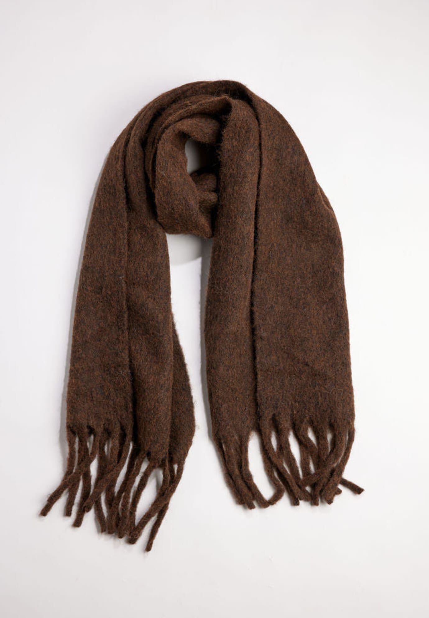 Cozy Solid Scarf, Deep Chocolate / Brown, hi-res image number 0