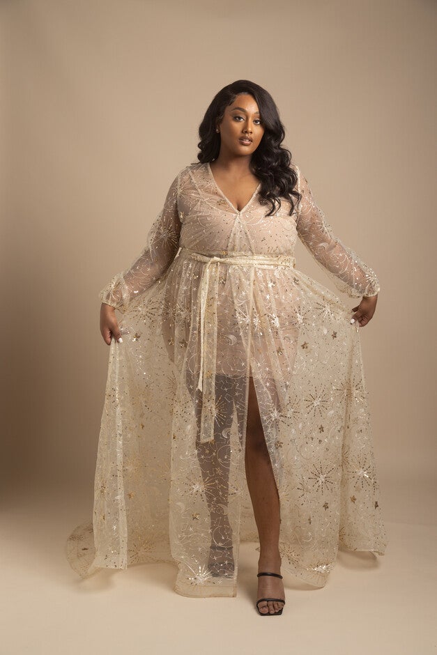 Astra Dress Tall, Champagne / Gold, alternate image number null