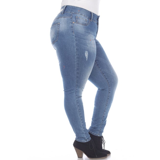 Paint Effect Light Blue Denim, Light Blue / Light Blue, alternate image number null