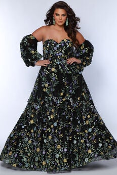 WATCH ME BLOOM FLORAL FORMAL DRESS