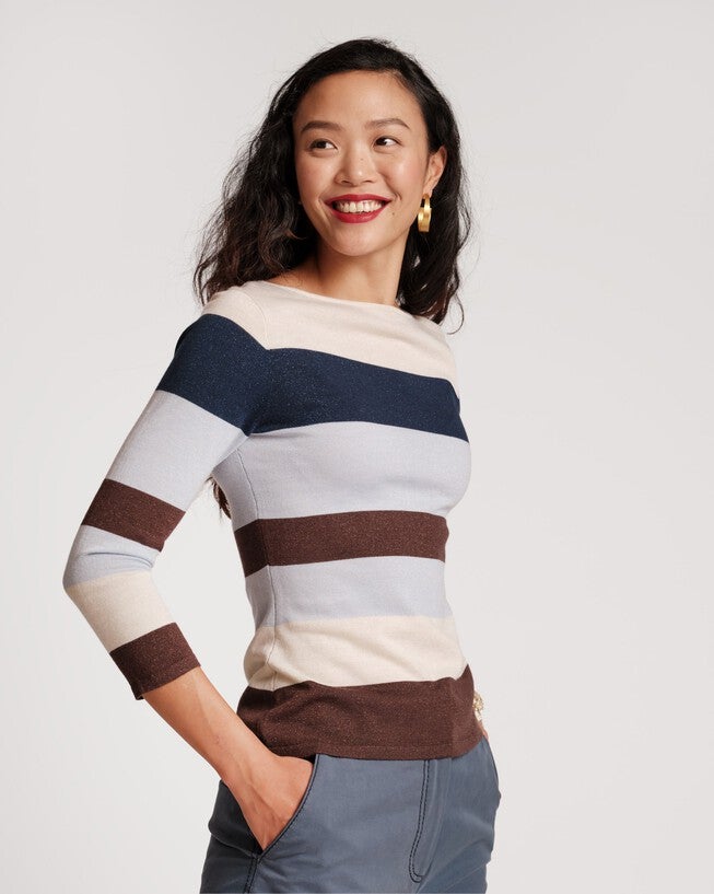 Saylor Top, OysterBlueMulti / Vanilla, alternate image number null
