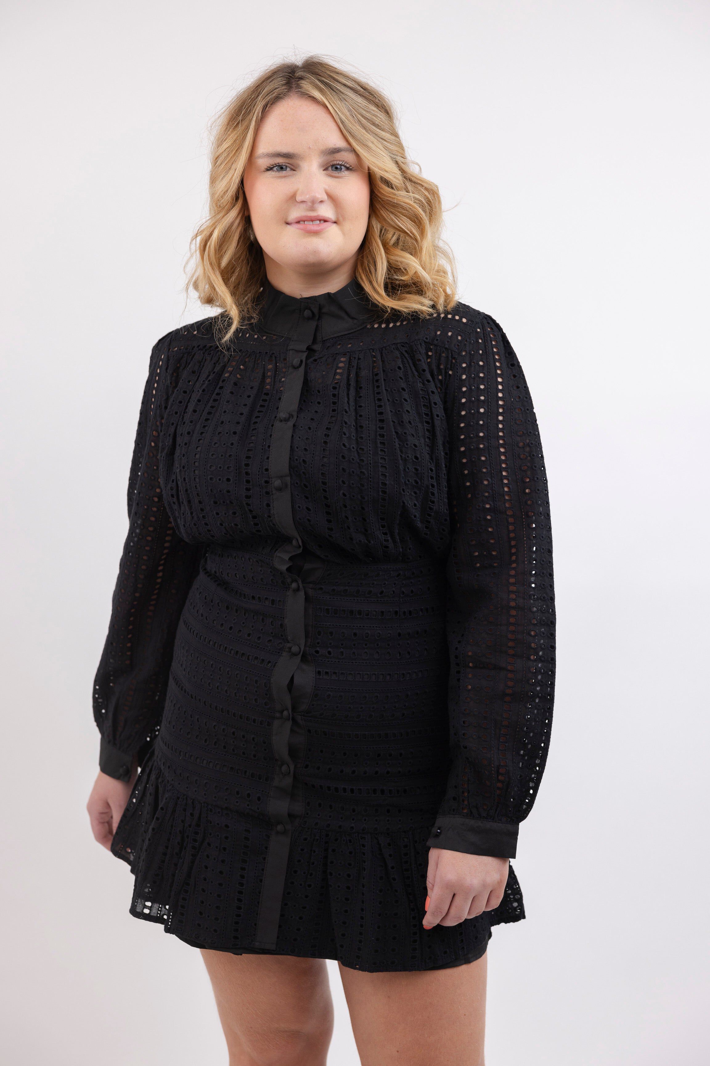 Emily Cotton Blend Knee-length Dress, , alternate image number 4