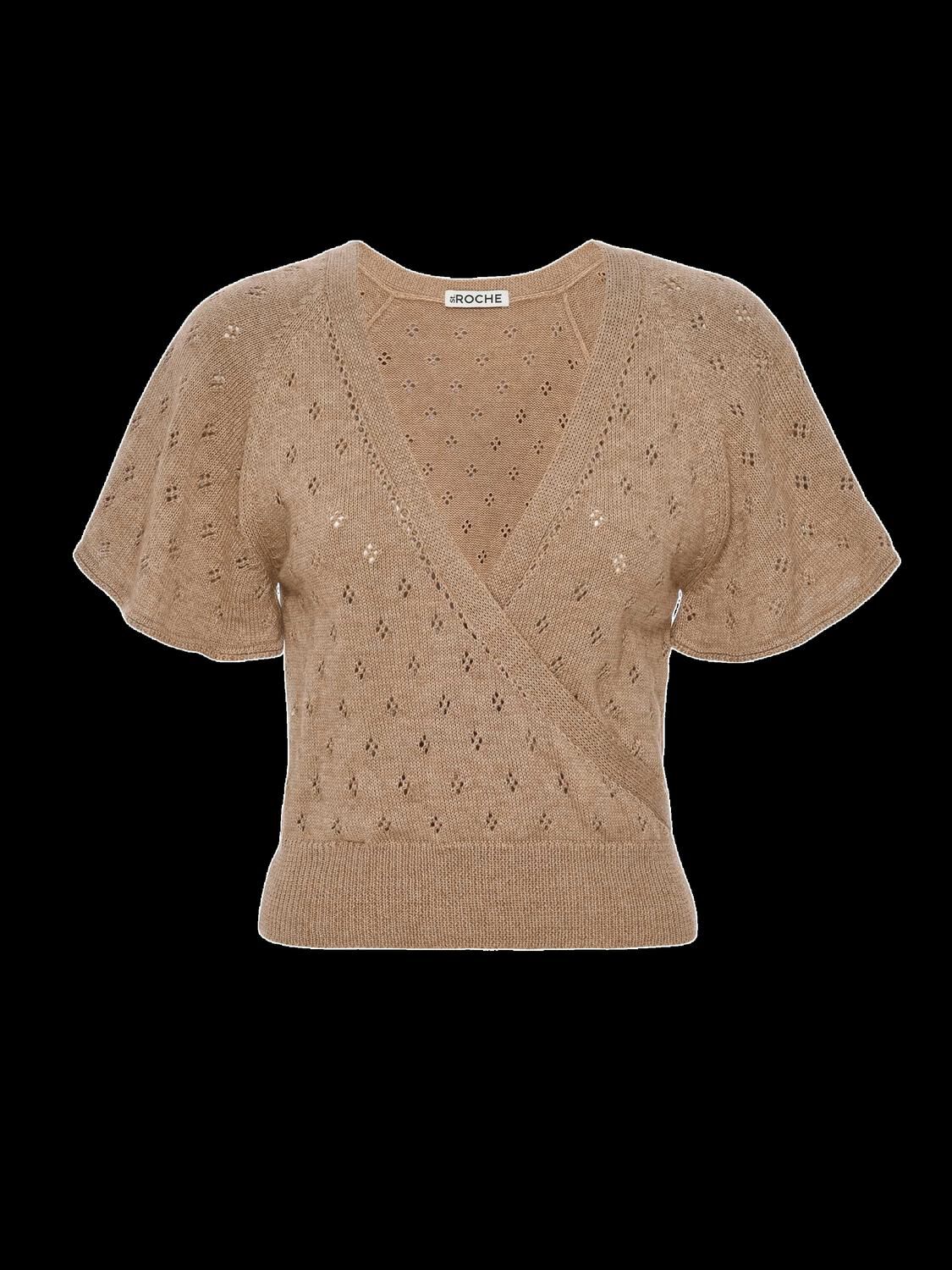 BALLET TOP IN BEIGE MELANGE, Beige Melange / Beige, alternate image number 1
