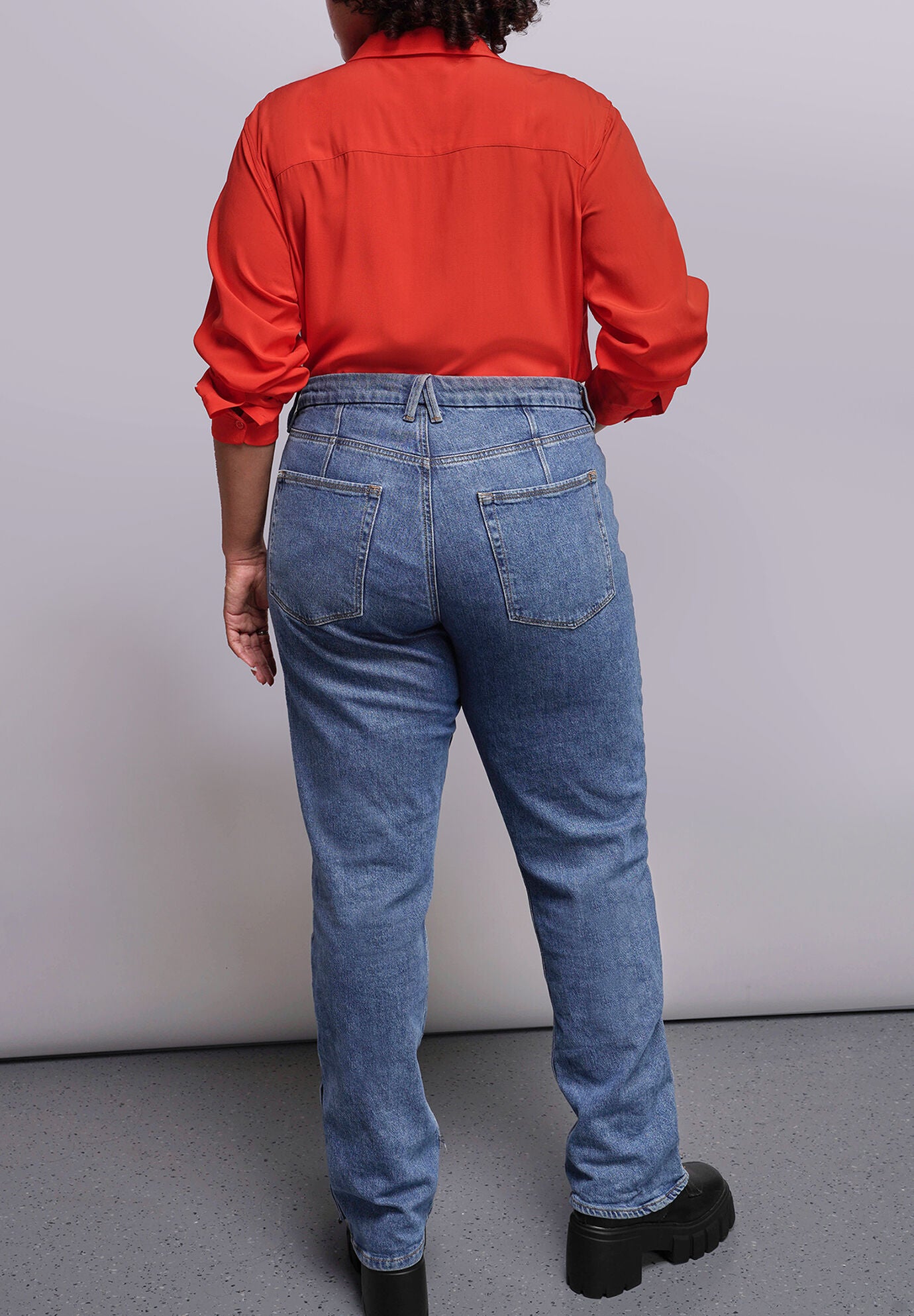 The Empower Long Sleeve Bow Button Up, CHILIBLACK / Red, alternate image number 2