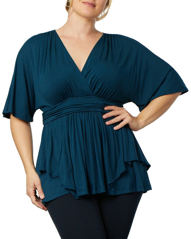 Promenade Top, DEEP TEAL / Teal, alternate image number 2