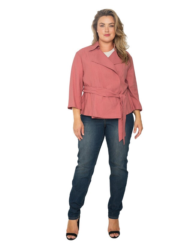 Plus Size Women's Dark Wash Skinny Jeans, , alternate image number null