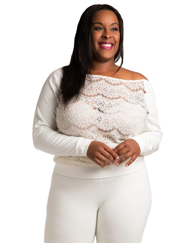 Nia Boatneck Pullover With Ponte Sleeves, , alternate image number 6