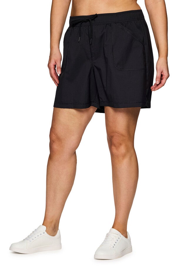 Plus Birdie Textured Walking Short, Black / Black, alternate image number 1