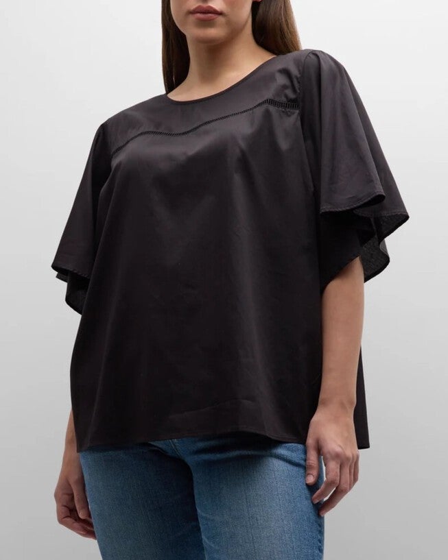 Zinnia Blouse, Black / Black, alternate image number 1