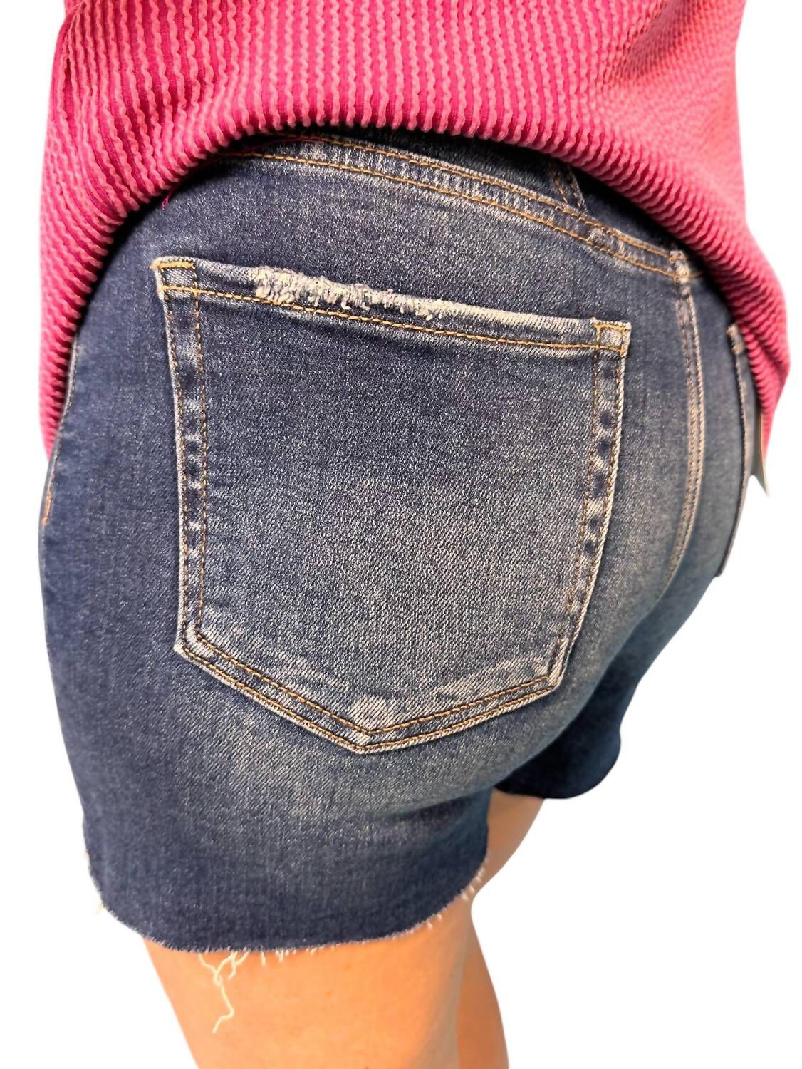Denim Button Fly Shorts, Medium Wash / Medium Wash, alternate image number 1
