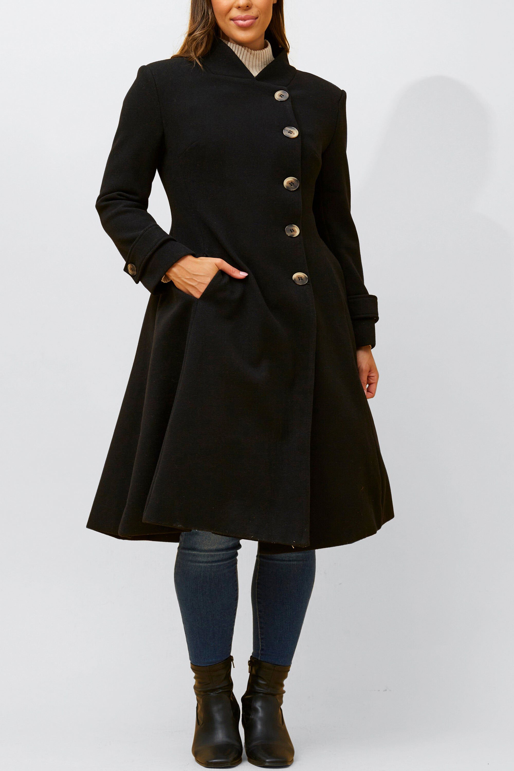 ジャケット・アウター 80s Vintage Flare Design Super Long Coat ジャケット・アウター 80s Vintage Flare Design Super Long Coat