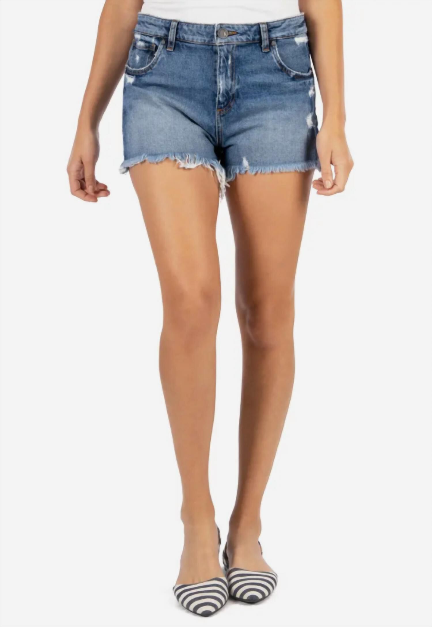 The Jane High Rise Short (White)