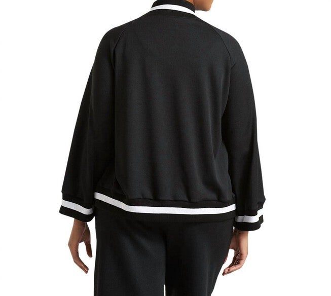 HUDSON BOMBER JACKET, Black / Black, alternate image number 1