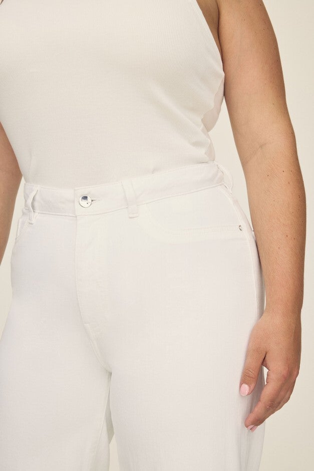 ICN PLUS - CROPPED WIDE LEG JEANS | OPTIC, OPTIC / White, alternate image number 3