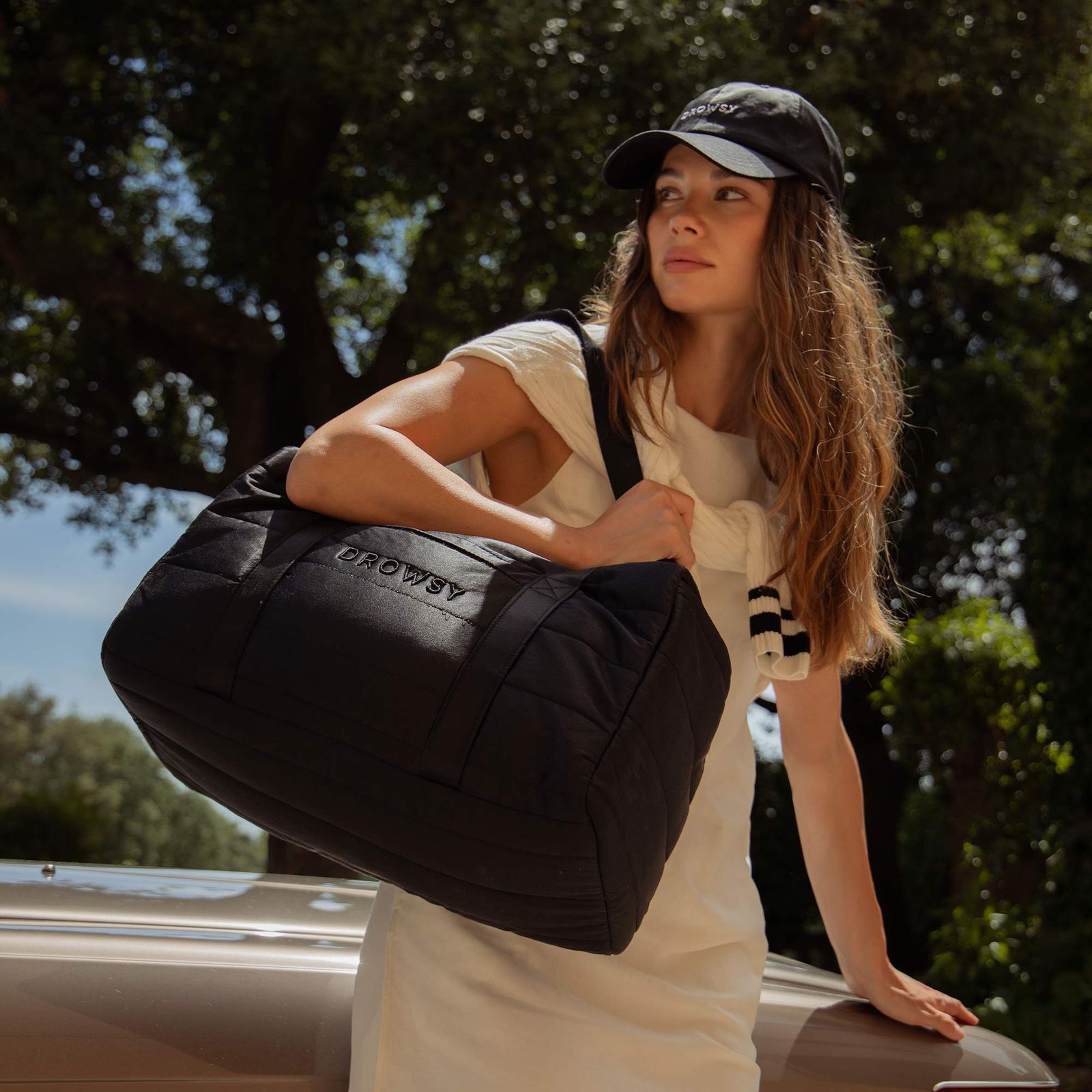 Silk Weekender, Black Jade / Black, alternate image number 6