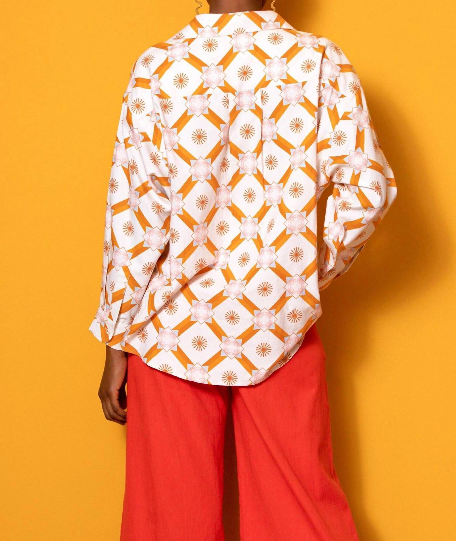 BOYFRIEND SHIRT IN SOL ELEMENTS, Sol Elements / Yellow, alternate image number 2