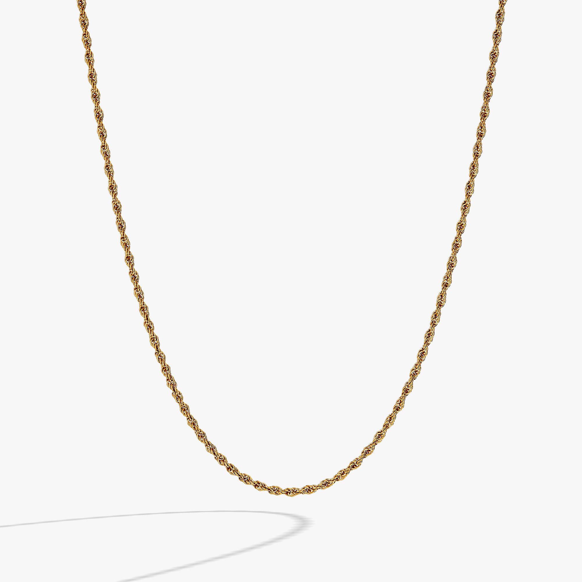 Mini Rope Chain Necklace, Gold / Gold, hi-res image number 0