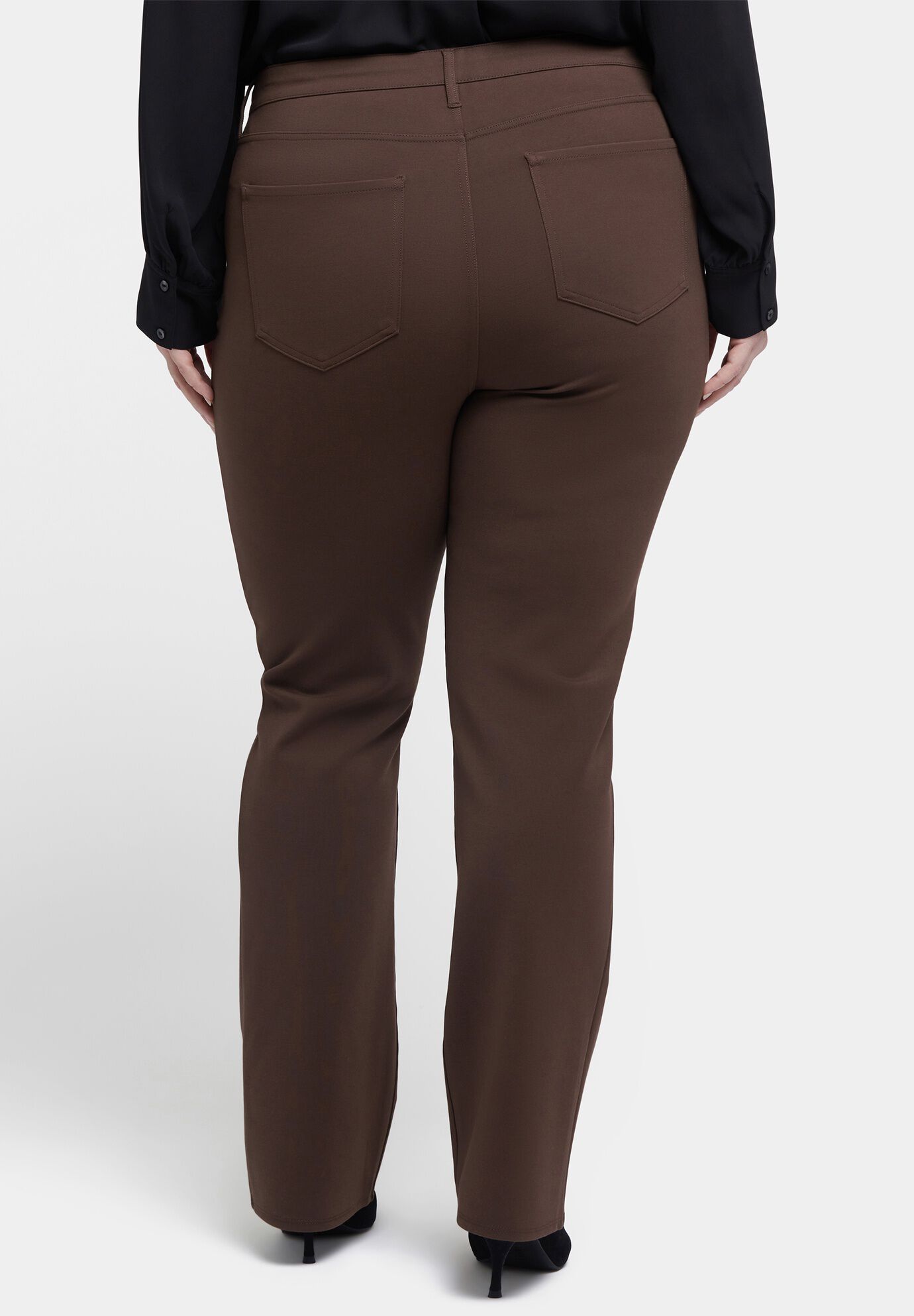 Marilyn Straight Pants, Coffee Bean / Brown, alternate image number 1