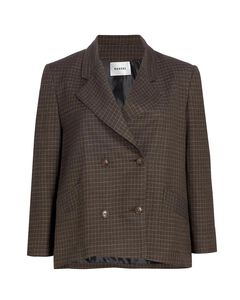 The Davis Double Breasted Blazer in Windowpane