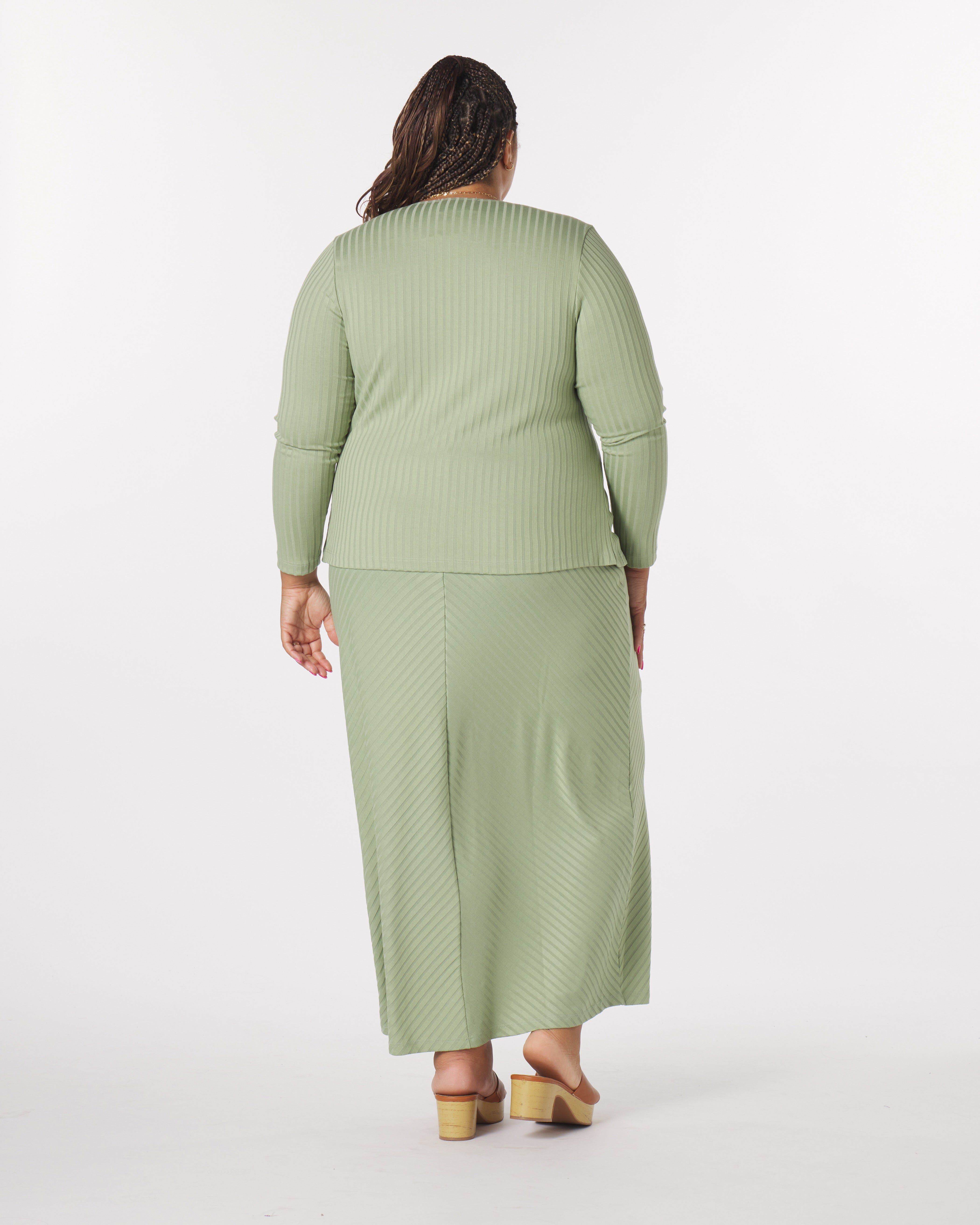 Luna O-Ring Top, Sage / Sage Green, alternate image number 3