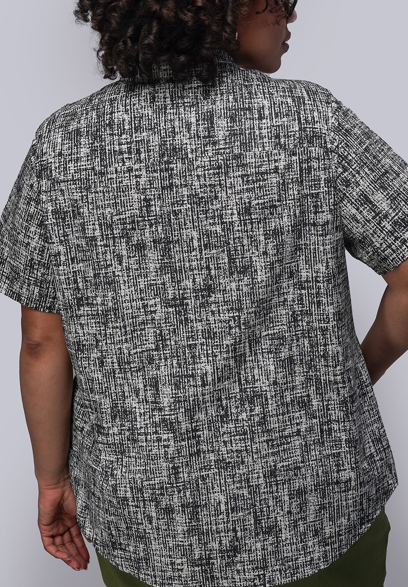 The Essential Button Up, WEAVE WHITE / White, alternate image number 2