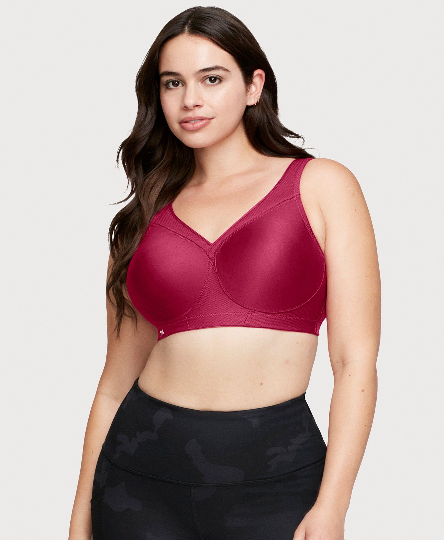 MagicLift Seamless Sports Bra, Ruby Red / Red, alternate image number 3