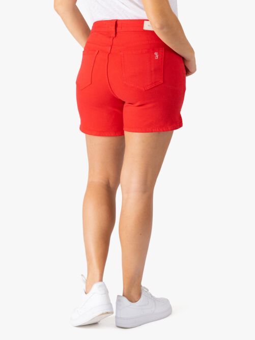 Baylee Side Vent Shorts, ROSE RED / Red, alternate image number 1