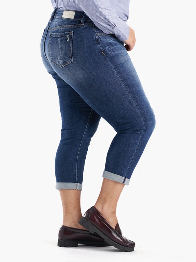 Mid Rise Boyfriend, MARINA / Medium Wash, alternate image number 1