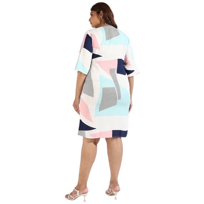 Women Graphic Print Drawstring Dresses, , alternate image number null