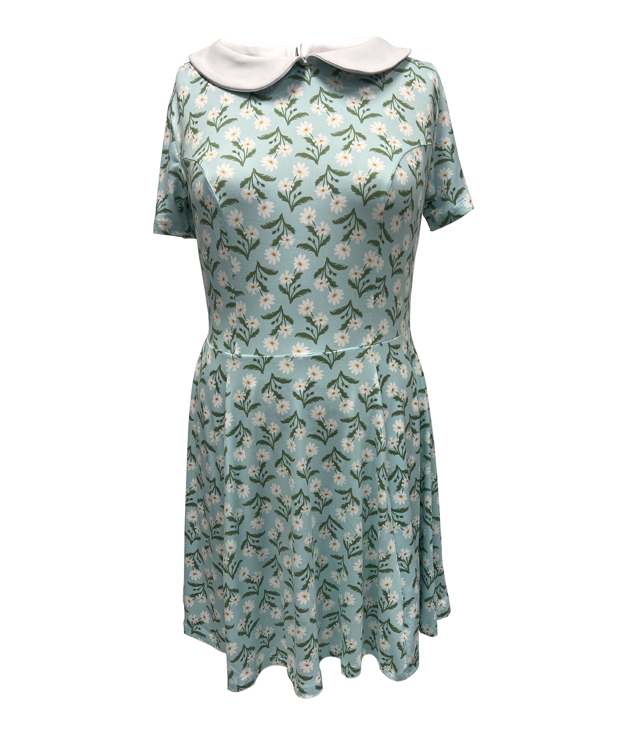 slim fit dress slacks Sunshine Daisy Flower Mesh Skater Dress main image 1